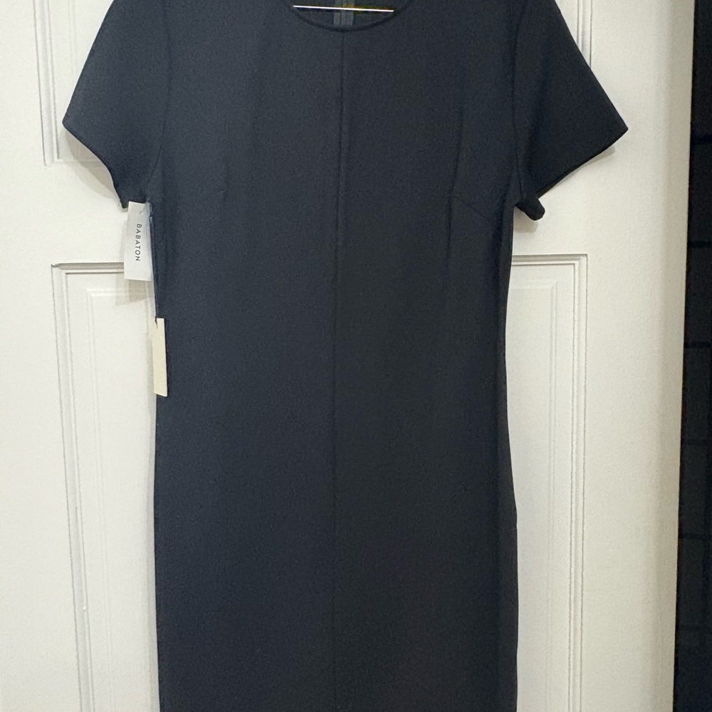 Aritzia Babaton Ryland Elegant Black Short Sleeve Dress - NWT!